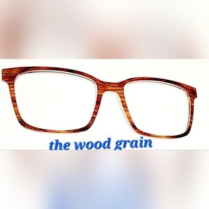 Pair Eyewear magnetic eyeglass topper for  the Kirby, The Wood Grain